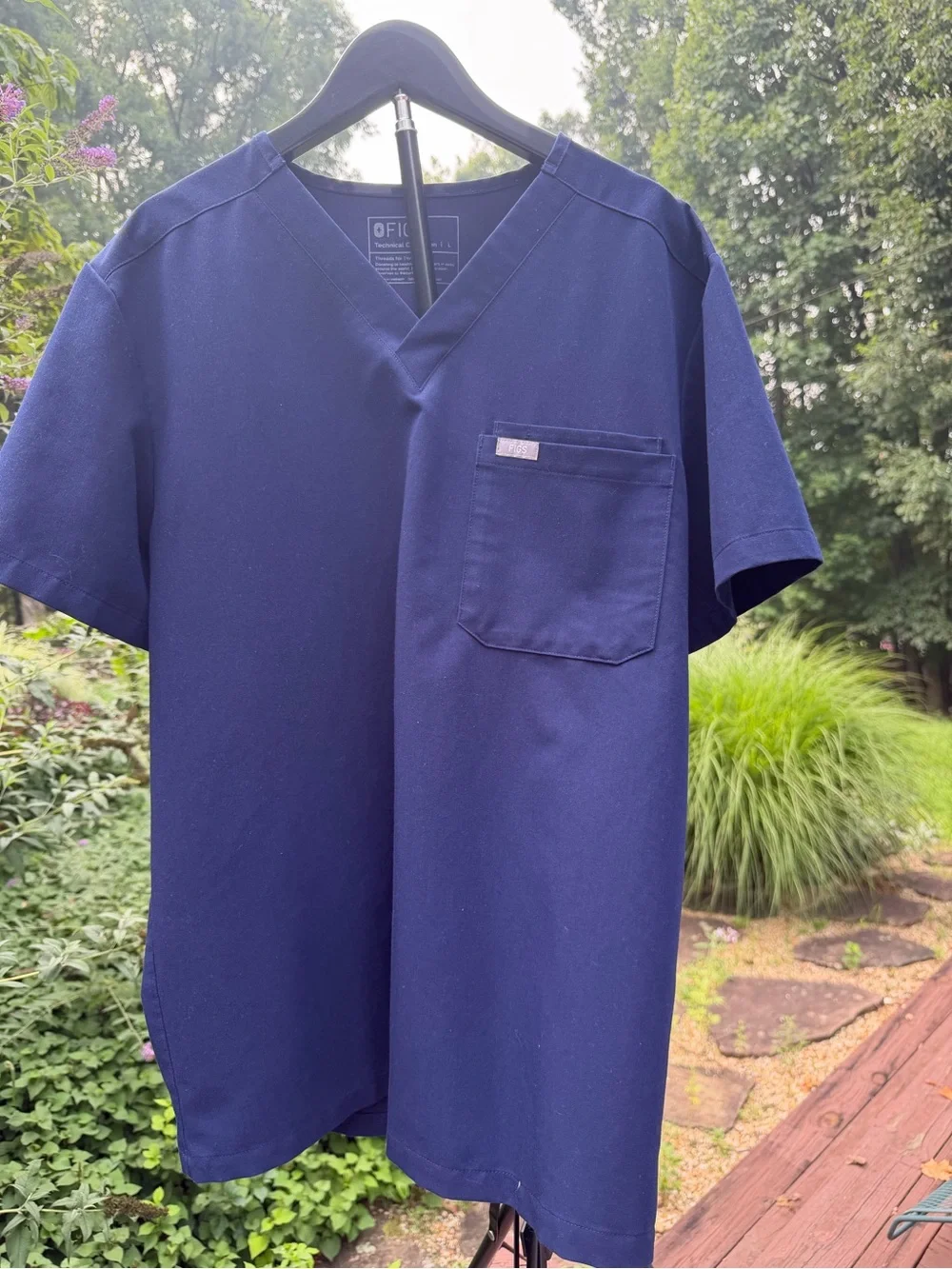 Figs Men’s Navy Blue Scrub Set- Size L